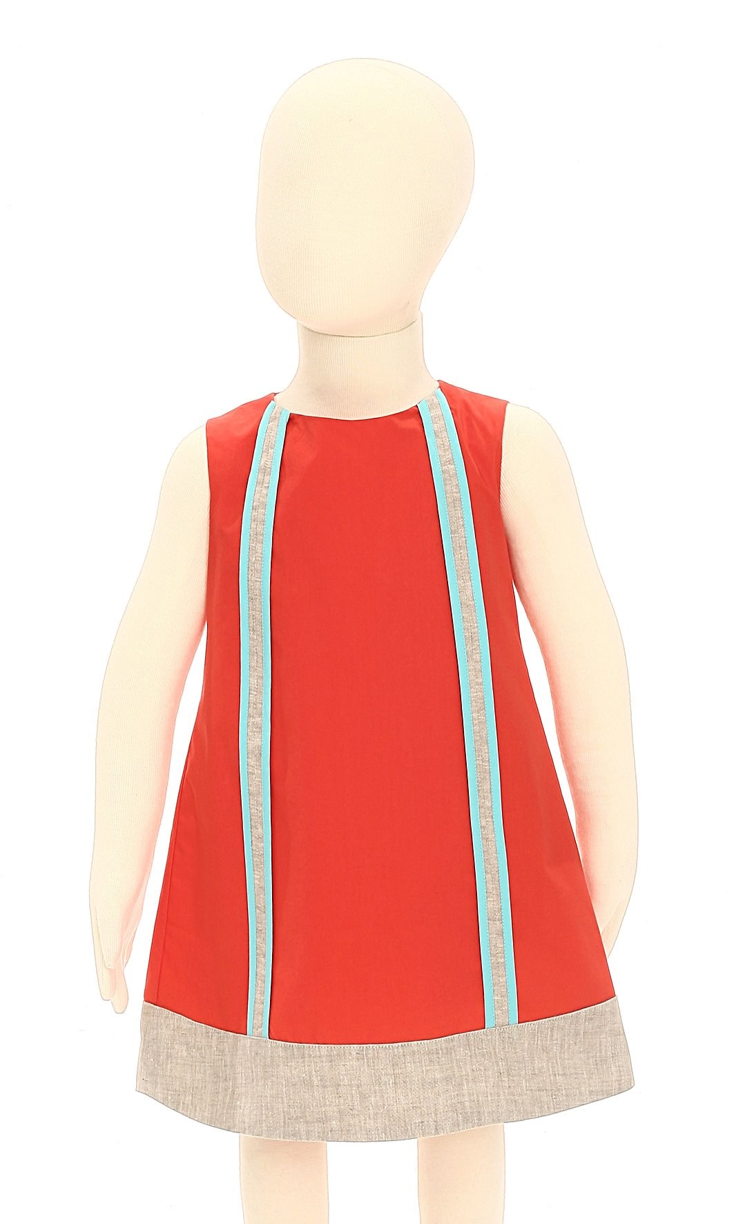FENDI ABITO S/M BANDE CONTRASTO